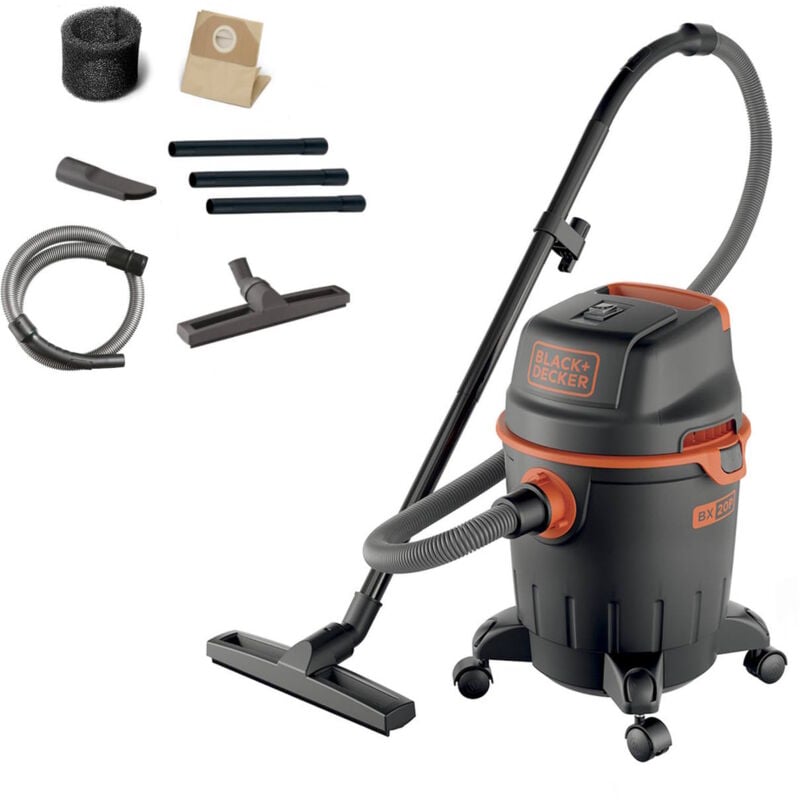 Black&decker - Aspirateur Eau et Poussière Black+Decker BXVC20PE Puissance absorbée 1200 w, Capacité cuve 20 l