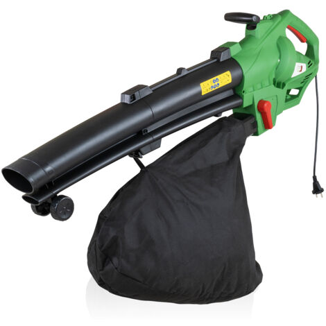 Aspirateur souffleur broyeur 3000w Vert et noir