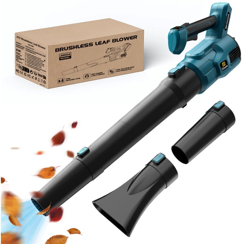 Aspirateur souffleur de feuilles sans fil Volume d'air 750m³/h, Vitesse d'air 216km/h, compatible batterie Makita 18v, sans batterie ni chargeur