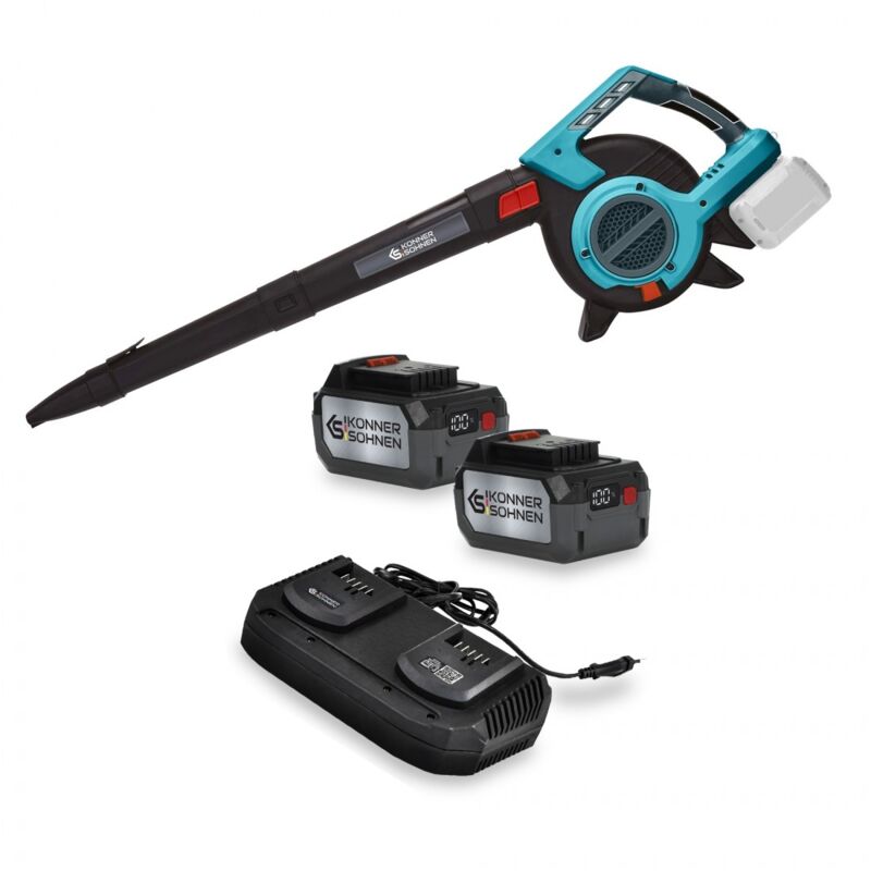 Könner&söhnen - Aspirateur-souffleur de jardin sur batterie ks LBV-40V + ks C35A-2 + ks 20V4-1 (2 pcs)
