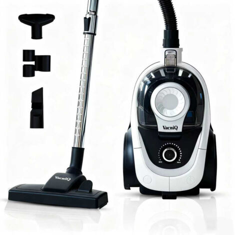 Aspirateur vertical filaire VACNIQ BR5, 2,5 litres, 899 W, 73 dB, plusieurs modes de fonctionnement.