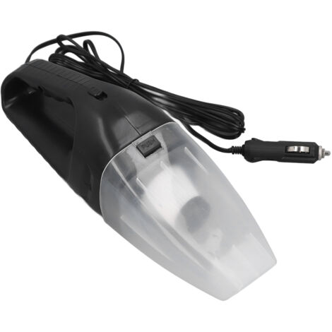 Aspirateur voiture 120W aspiration puissante faible bruit eau et poussière portable petit à main noir