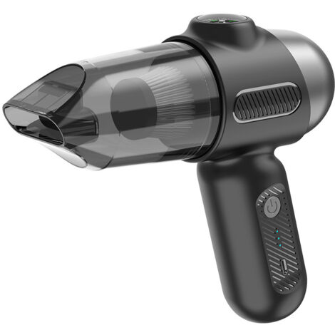 Aspirateur Voiture Rechargeable 4 en 1,Portable Mini 8000 pa Aspirateur à Main Puissant sans Fil,pour Le Nettoyage soigné de Surfaces réduites: PC,Maison,Voiture,Bureau,canapé.Noir