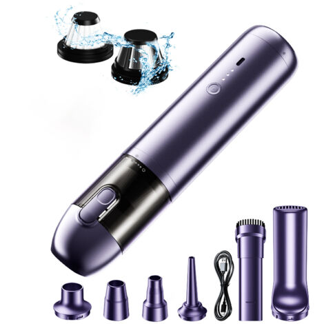 Aspirateur voiture sans fil moteur sans balais 16KPa haute puissance double usage maison et voiture portable