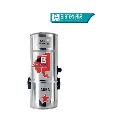 Aspiration centralisée avec sac OTTO BULL AURA 150 INOX (jusqu’à 150 m²), Garantie 2 ans, Sistem Air VAC55AU