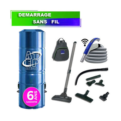 Aspiration centralisée hybride ATEPAC 70 GARANTIE 6 ANS (jusqu’à 350 m²) + set de nettoyage