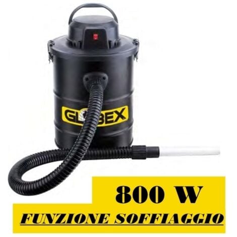 Aspiratore / Aspiracenere / Aspiraceneri/Aspirapolvere 800W 15lt. con funzione soffiatore Globex - Turbine