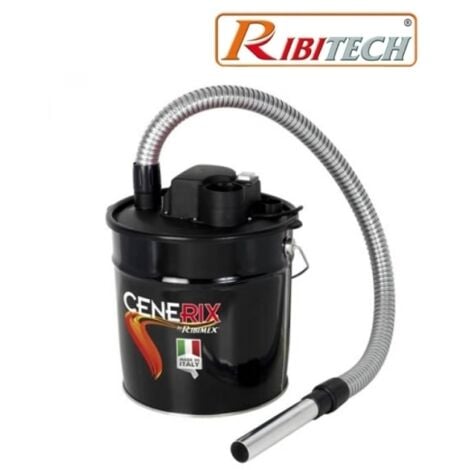 Aspiratore/Aspiracenere/Aspiraceneri/Aspirapolvere 800W 18lt. con funzione soffiatore Ribitech - CENERIX PRCEN003