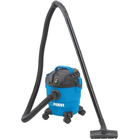 Aspiratore aspirapolvere aspiraliquidi 10l 1200w e accessori Fervi a024/10