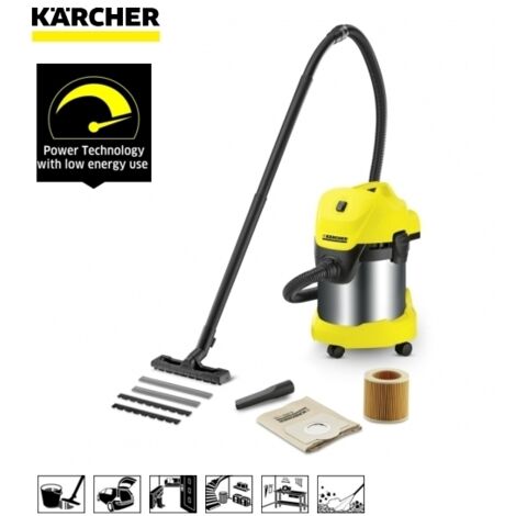 Aspiratore/Aspirapolvere/Aspiratutto solidi e liquidi 1000W 17lt. K�rcher