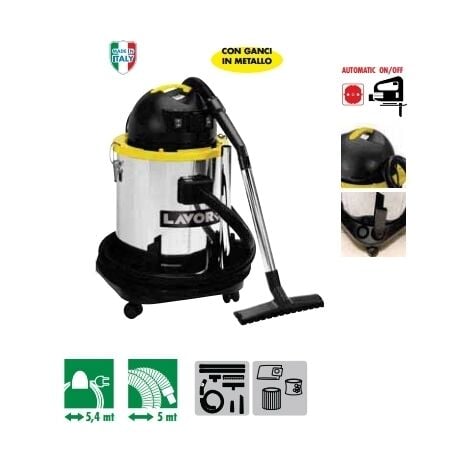 Aspiratore/Aspirapolvere/Aspiratutto solidi e liquidi 1600W 50lt. Lavor - GB 50 XE