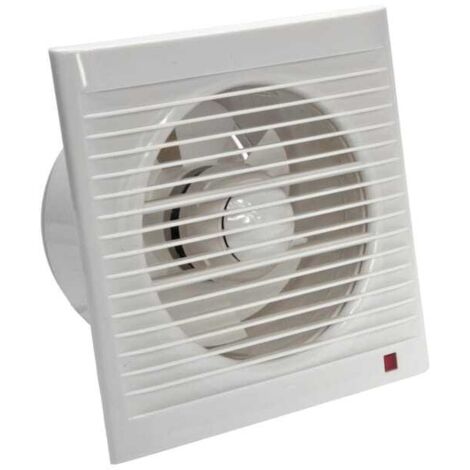Aspiratore da 160 mm, 15 W, 140 m³/h, con valvola di ritegno, per bagno, cucina, ufficio, WC, silenzioso,