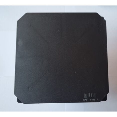 Aspiratore da muro o soffitto serie levante nero ad aspirazione assiale ø100 lux
