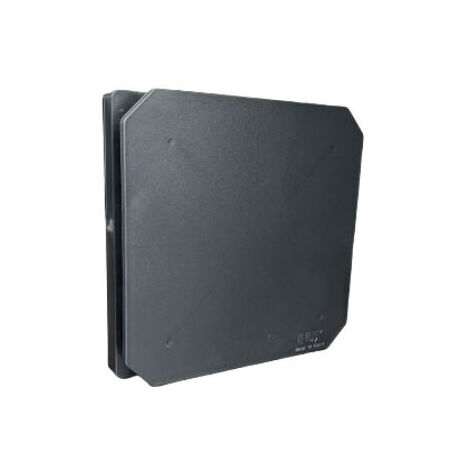 Aspiratore da muro o soffitto serie levante nero ad aspirazione assiale ø90 lux
