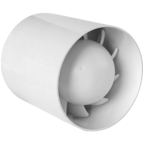ASPIRATORE ELICOIDALE CILINDRICO PER CONDOTTI Bianco Diam. 100