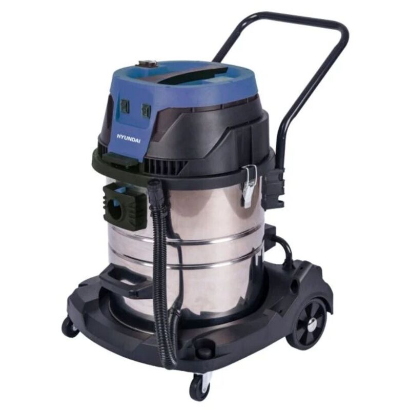 Aspiratore - Liquidi Inox + Presa 2000 W Con 2 Motori Da W1.200 Lt 60 Kg 23 Hyundai 45090