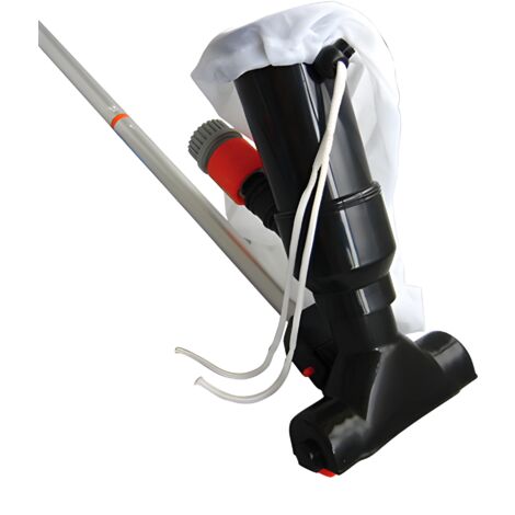 OUTDOOR EXPERIENCE Aspiratore per fondo piscine "Venturi" con asta da 120 cm per manutenzione e pulizia -Aspirafango