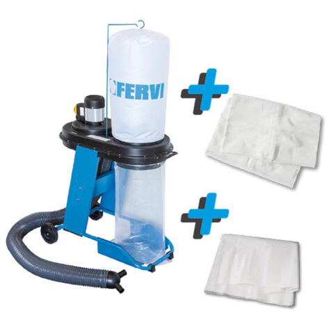 Aspiratore per trucioli + sacco filtraggio + 10 sacchi in plastica FERVI KIT0229 - ( 0507+0507/15+0507/14 )