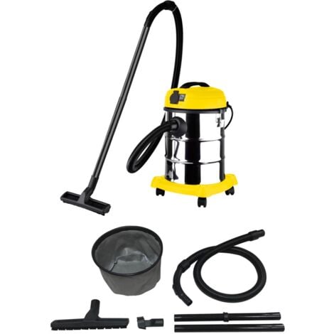 aspiratore solidi liquidi elettrico system+ 1200w 30 lt 33 l/s