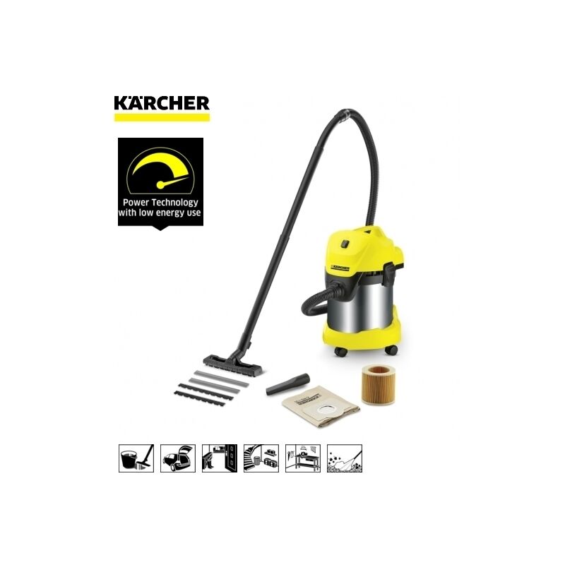 Image of Karcher - Aspiratore/Aspirapolvere/Aspiratutto solidi e liquidi 1000W 17lt. K�rcher