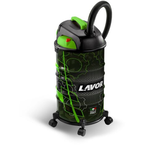 Aspiratutto solidi e liquidi professionale 1200 watt con fusto in acciaio e motore silenzioso Rudy 30S Lavor