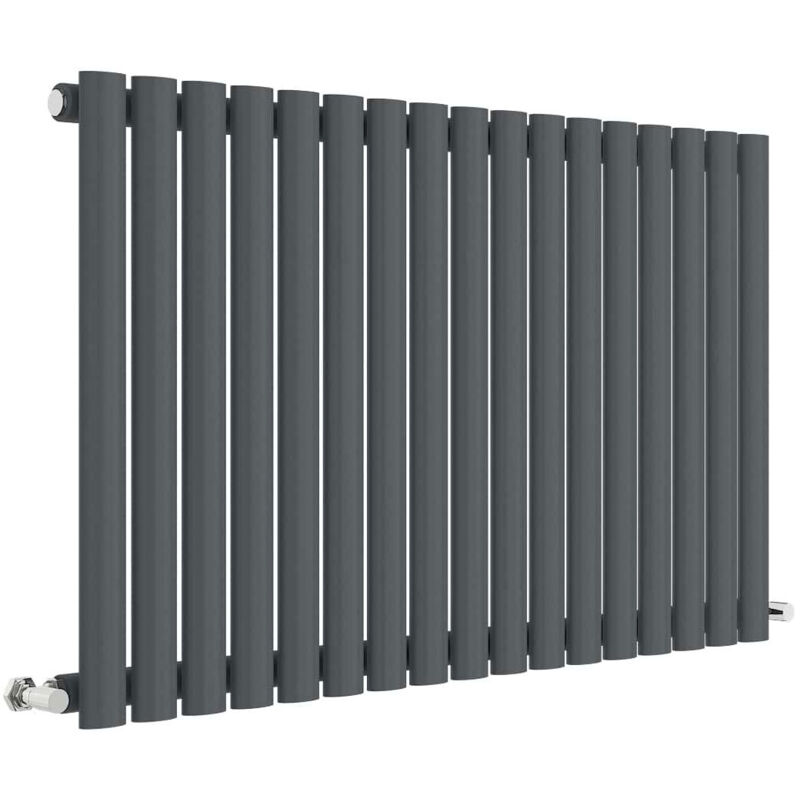 Aspire - Hudson Reed Revive Single Designer Horizontal Radiator 600mm h x 992mm w - Anthracite