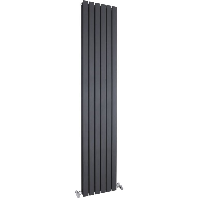 Aspire - Hudson Reed Sloane Double Designer Vertical Radiator 1800mm h x 354mm w - Anthracite