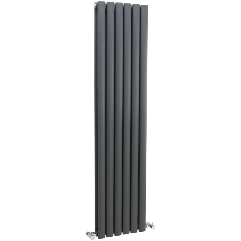 Aspire - Hudson Reed Revive Double Designer Vertical Radiator 1500mm h x 354mm w - Anthracite