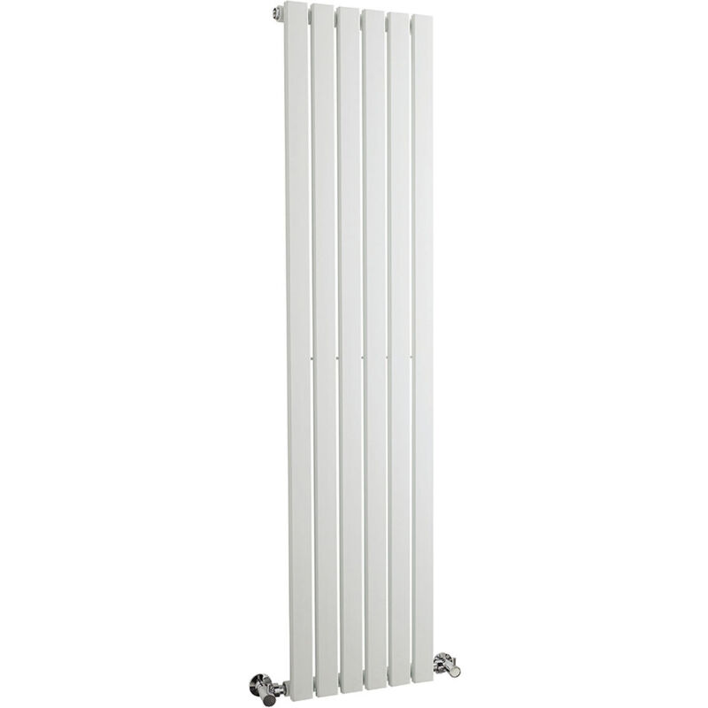 Hudson Reed Sloane Single Designer Vertical Radiator 1500mm h x 354mm w - Satin White