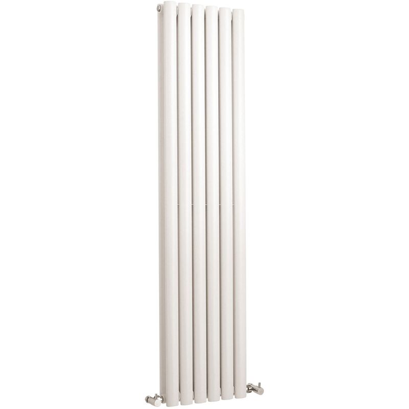 Hudson Reed Revive Double Designer Vertical Radiator 1500mm h x 354mm w - High Gloss White