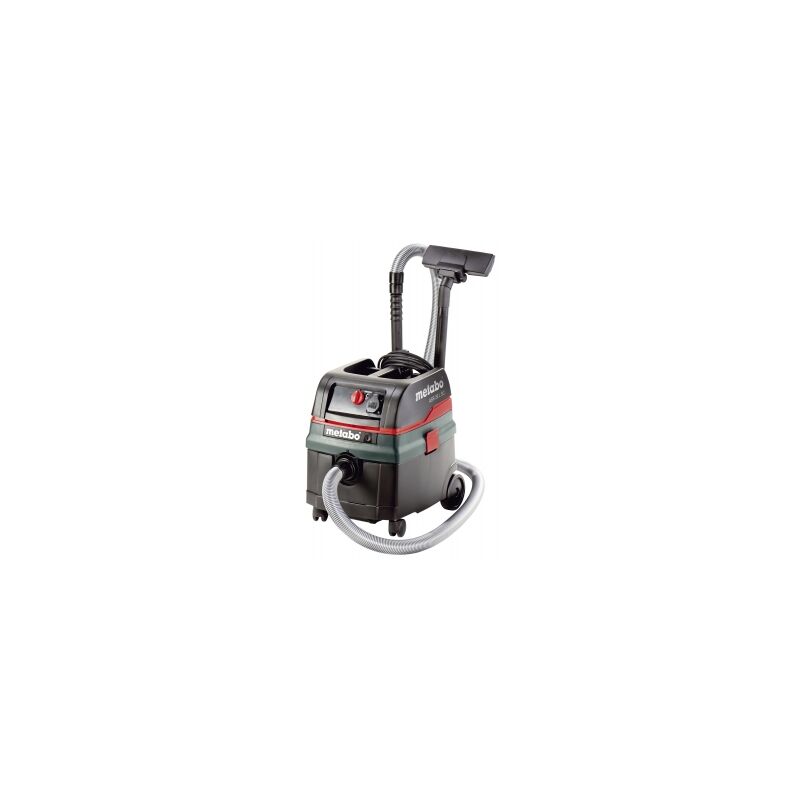 Metabo - 602024380 asr 25 l sc 240V, 25Ltr, wet and dry vacuum cleaner with twin filters, semi-automatic filter cleaning and Auto-takeoff (Dust Class