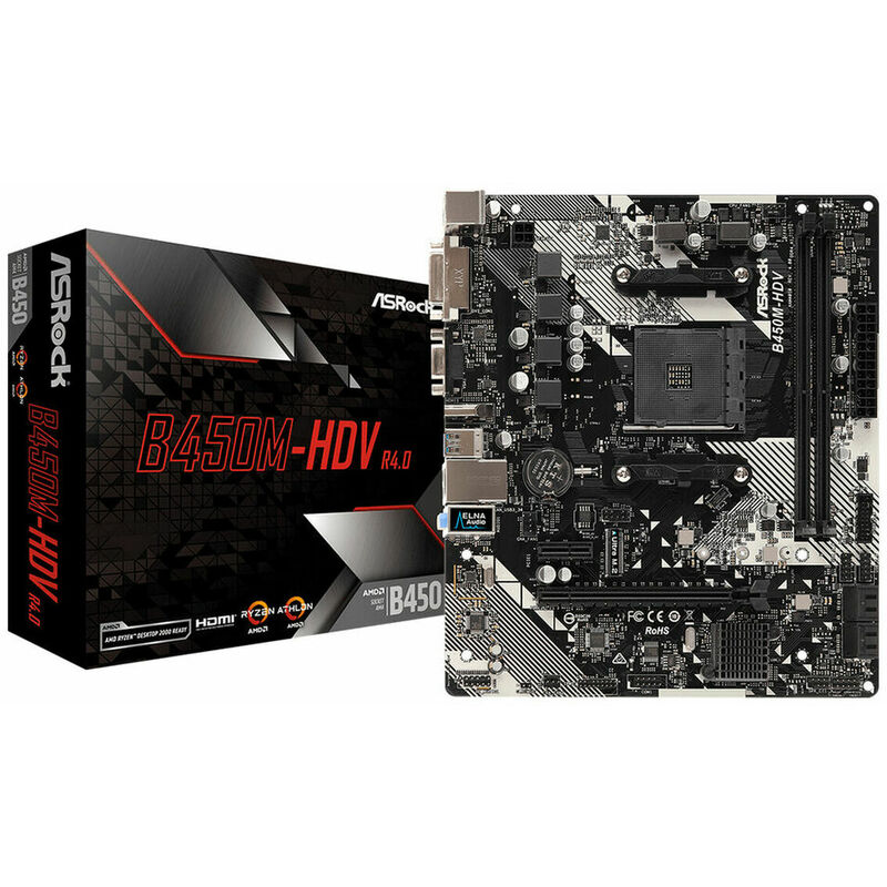 

Placa Base B450M-HDV R4.0 AMD B450 - Asrock