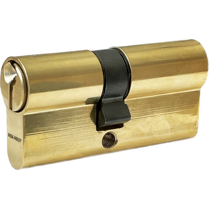 Assa abloy cilindro sagomato gemma ottone lucido