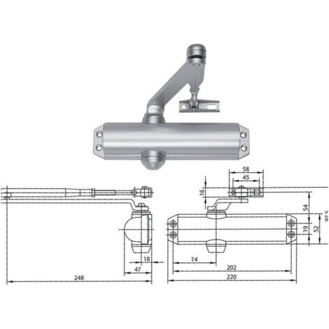 Assa Abloy Dc120 Ar Chiudiporta  S-f For 2-4