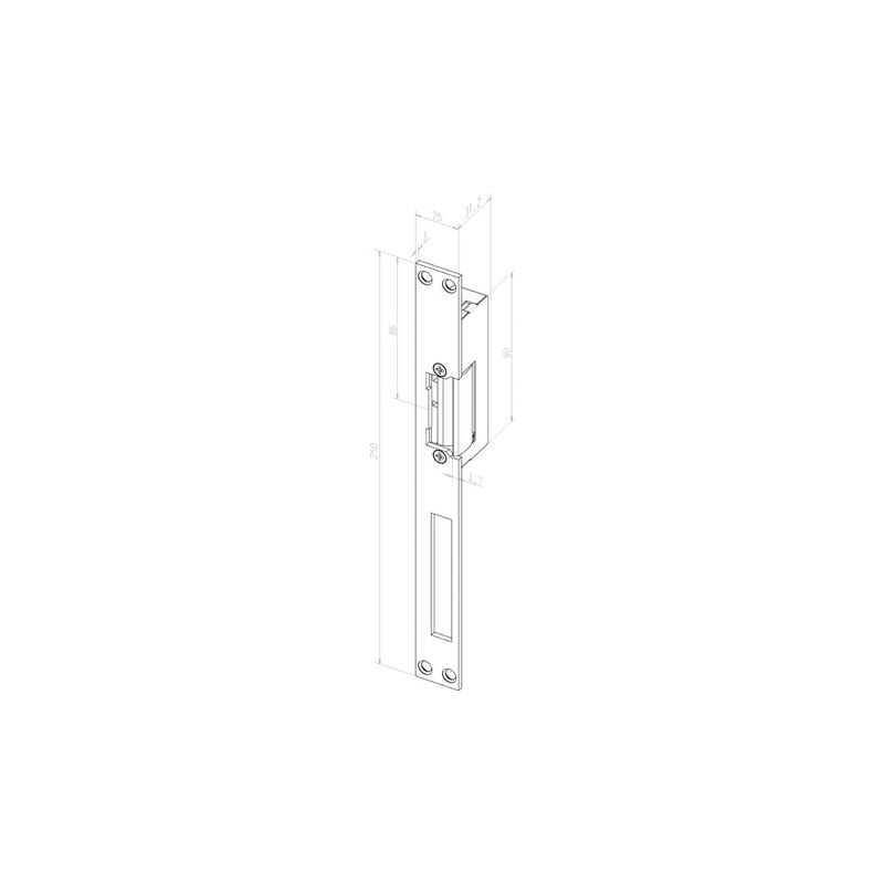 Assa abloy Effeff din gauche/droite 14 hz l/r 4042203143296 est ouvre en acier inoxydable-porte électrique
