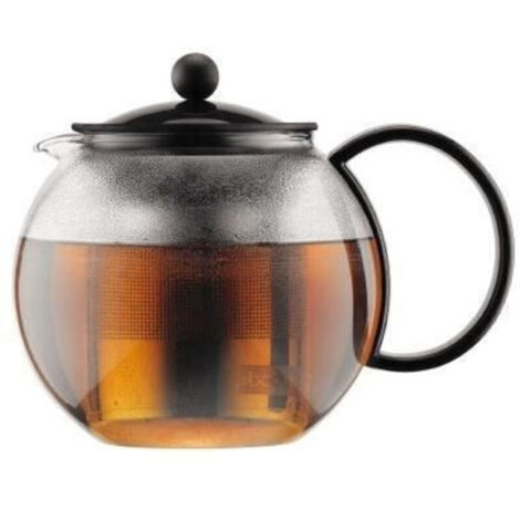 - Assam 1L stainless steel teapot with filter