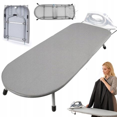 Asse Da Stiro Pieghevole In Metallo Con Ferro, Colore Nero - Foto 4