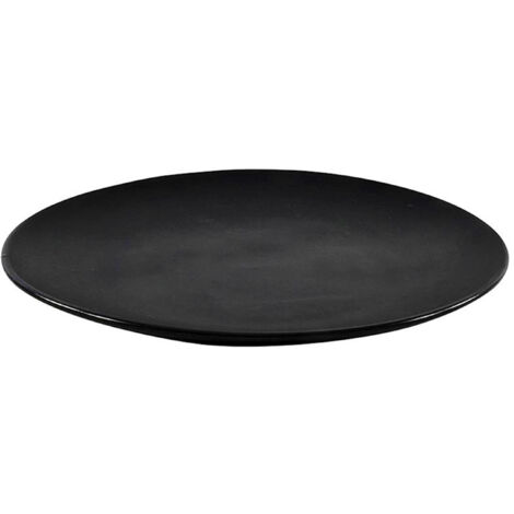 ASSIETTE À DESSERT, PETIT-DÉJEUNER, DÎNER, 20 cm, PLATE, CÉRAMIQUE NOIRE