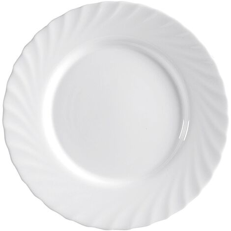 ASSIETTE À DÎNER BLANCHE TRIANON