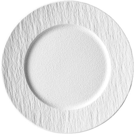 Assiette à salade, à dessert et à steak en céramique, 21,5 cm (8,5 pouces), idéale pour la cuisine et les repas.