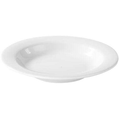 Assiette à Soupe Mélamine Blanc Ø 24 cm - Pujadas
