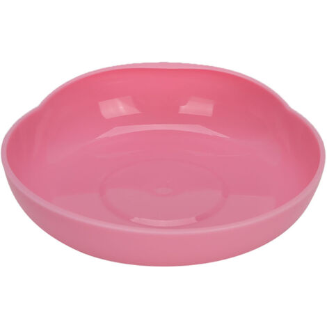 Assiette Anti‑Dérapage pour Personnes Âgées avec Ventouse – Vaisselle Adaptée Rouge