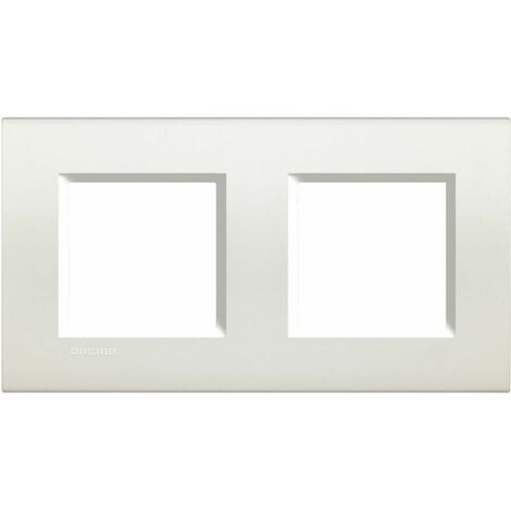 Assiette carrée Livinglight blanche 2 x 2 modules LNA4802M2BI