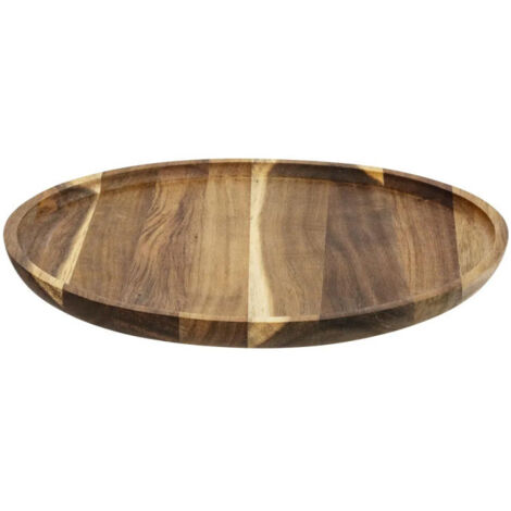 Assiette de Présentation "Acacia" 30cm Marron