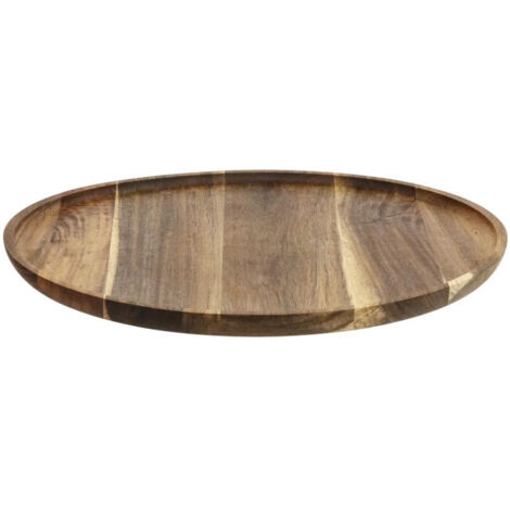Assiette de Présentation "Acacia" 38cm Marron