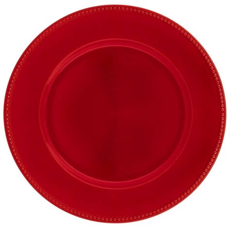 Assiette de présentation billes rouge - Atmosphera créateur d'intérieur