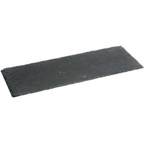 Assiette de présentation rectangle en ardoise petit format