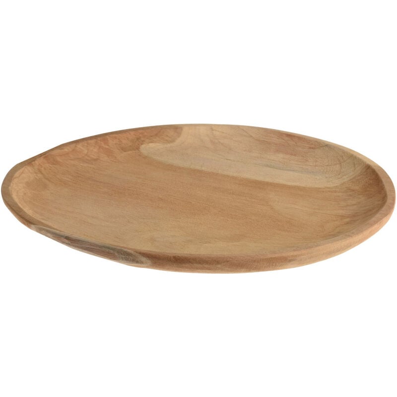 Home Styling - Assiette décorative en teck, ø 40 cm