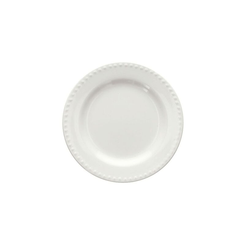 Assiette à dessert blanche ligne Shabby Colette 20,5 cm