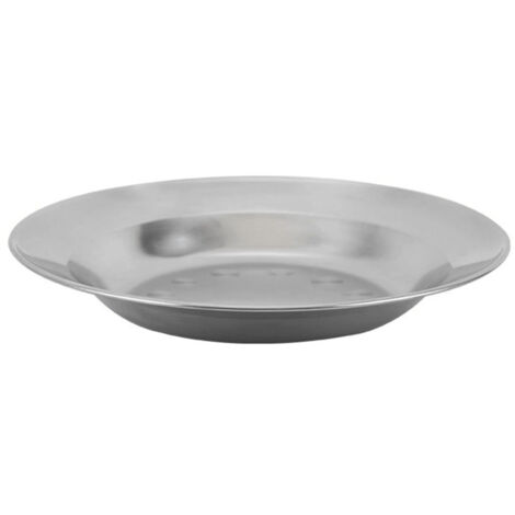 Assiette en acier inoxydable épaissi multifonction Ronde 16cm/6.3in